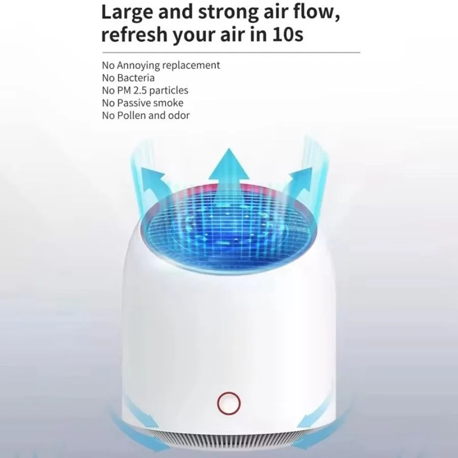 Mini Air Purifiers Portable Desktop Air Freshener HEPA Filter Air Cleaner USB Rechargeble Air Purifiers for Office Desktop Livi Mini Air Purifiers Portable Desktop Air Freshener HEPA Filter Air Cleaner USB Rechargeble Air Purifiers for Office Desktop Livi