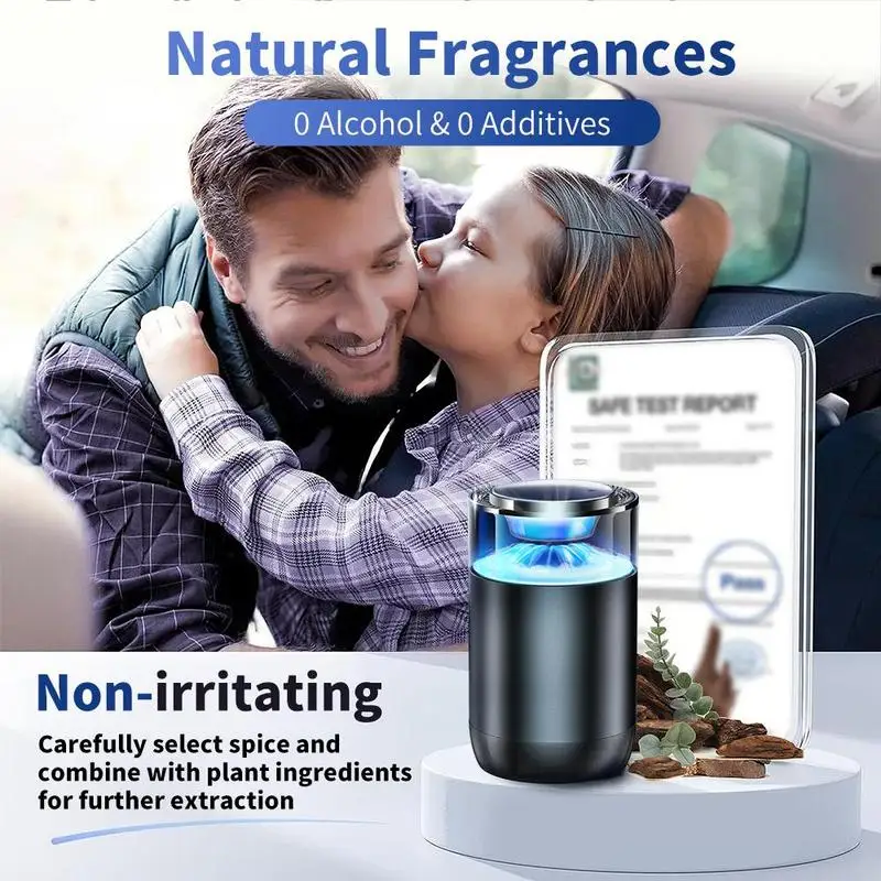 Multi-Application Smart Car Air Freshener, Rechargeable Car Essential Oil Diffuser with Ambient Light, Air Freshener Diffuser Multi-Application Smart Car Air Freshener, Rechargeable Car Essential Oil Diffuser with Ambient Light, Air Freshener Diffuser