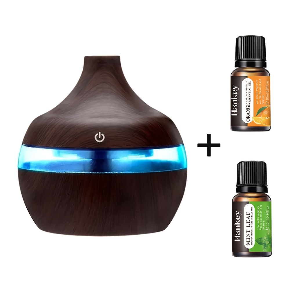 USB-Powered Quiet Aromatherapy Humidifier 10.14 Oz Essential Oil Diffuser with LED Color Light Low Voltage Auto Shut-Off USB-Powered Quiet Aromatherapy Humidifier 10.14 Oz Essential Oil Diffuser with LED Color Light Low Voltage Auto Shut-Off