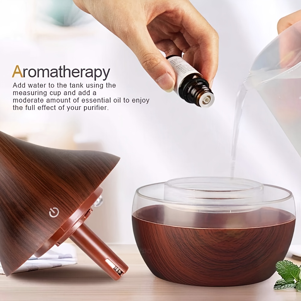 USB-Powered Quiet Aromatherapy Humidifier 10.14 Oz Essential Oil Diffuser with LED Color Light Low Voltage Auto Shut-Off USB-Powered Quiet Aromatherapy Humidifier 10.14 Oz Essential Oil Diffuser with LED Color Light Low Voltage Auto Shut-Off