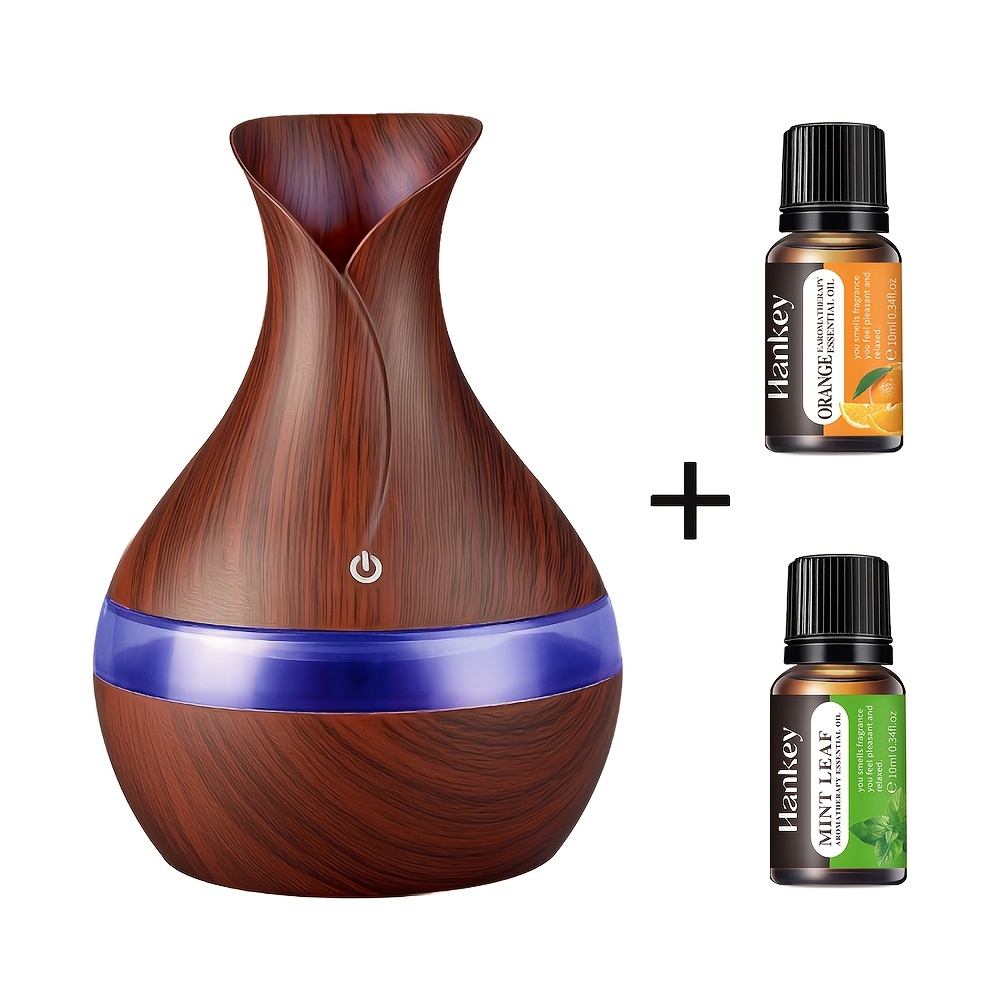 USB-Powered Quiet Aromatherapy Humidifier 10.14 Oz Essential Oil Diffuser with LED Color Light Low Voltage Auto Shut-Off USB-Powered Quiet Aromatherapy Humidifier 10.14 Oz Essential Oil Diffuser with LED Color Light Low Voltage Auto Shut-Off